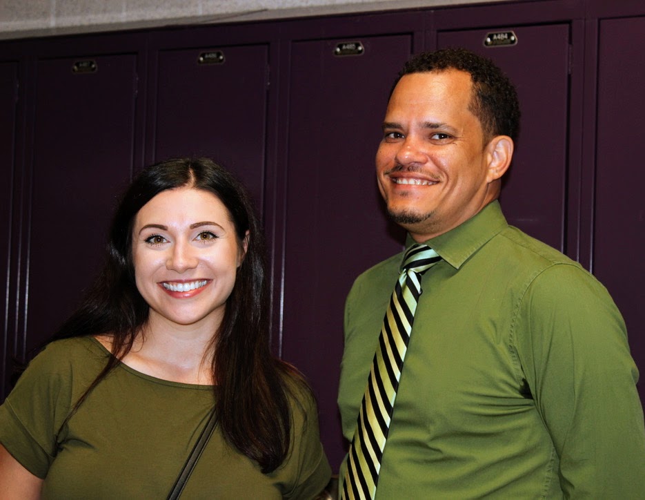 Pickerington Schools employees smiling at the camera during Convocation 2022