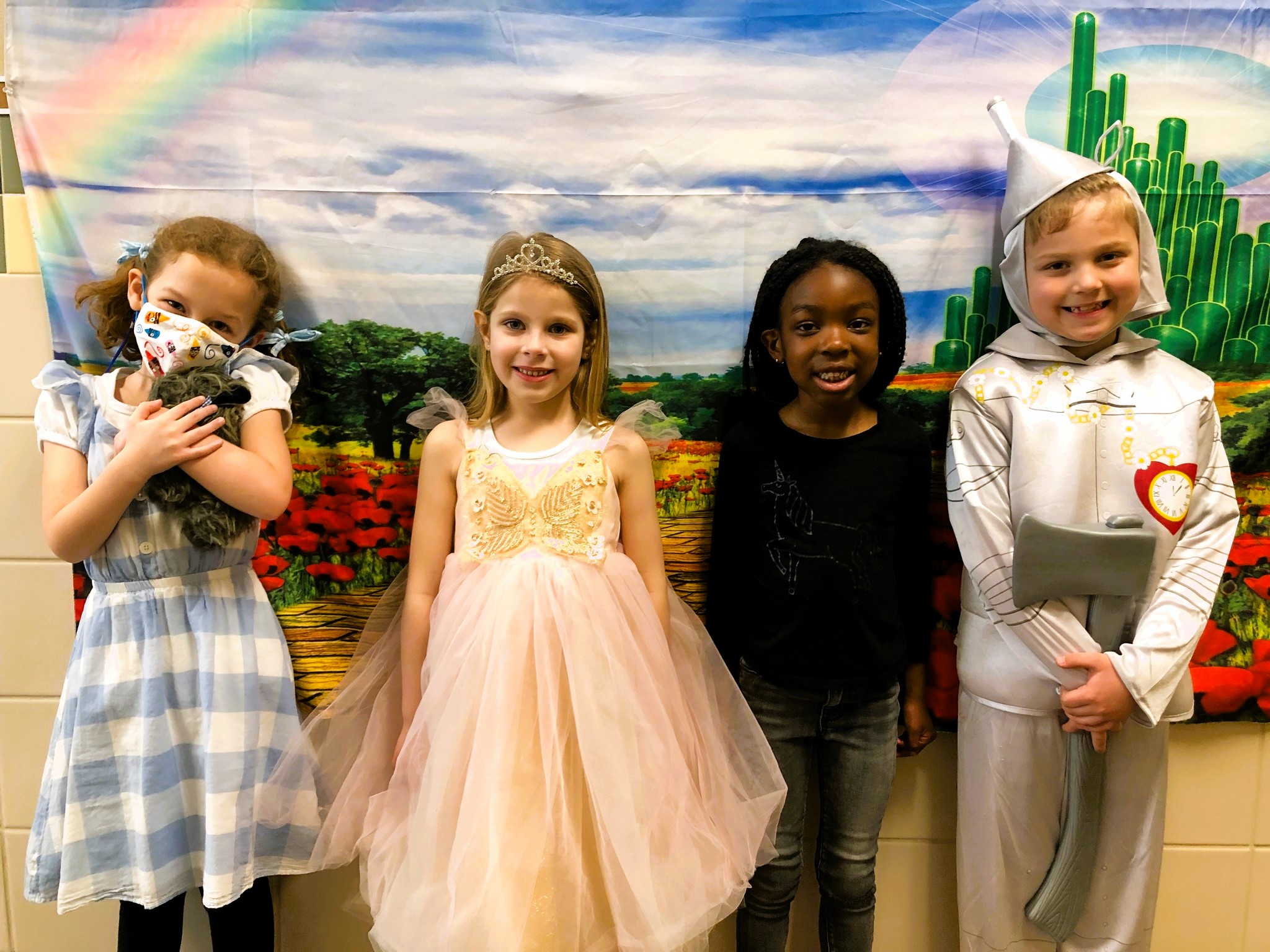 Toll Gate Elementary students dressed as charcaters from the Wizard of Oz. 