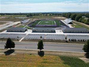 aerials of stadium