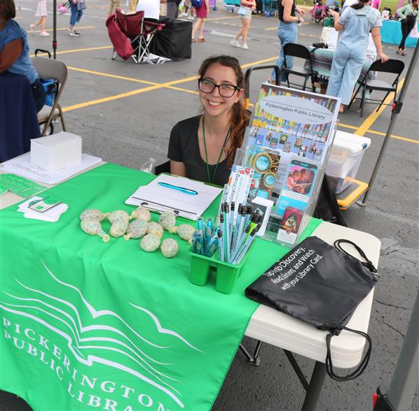 The Pickerington Public Library vendor booth.